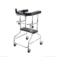 LBSX Adult Walker Elderly Rollator Standing Frame Rehabilitation Equipment Stability Upright Walker - Size Large (Stand Up Rolling Mobility Walking Aid)