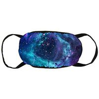 NiYoung Blue Galaxy Anti-Dust Earloop Mouth Cover for Women Men, Pollen Skate Climbing Half Face Mouth Cover - Mouth-Muffle