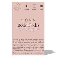Cora Essential Oil Bamboo Feminine Wipes with Plant-Based pH Balanced Moisturizers - Individually Wrapped Sachets - Lavender, 18 Count