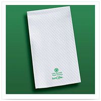 Hoffmaster 856300 Earth Wise Recycled Paper Guest Towel, Overall Embossed, 2 Ply, 1/6 Fold, 17" Length x 13" Width, White (Case of 3000)