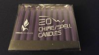 4" CHIME CANDLES Purple Mini Wax 2 Hour Burning Unscented Short Tapers Box of 20