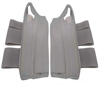 Pair of Deluxe Adjustable 3 Strap Carpal Tunnel Wrist Brace -Right and Left Wrist Support (Large)