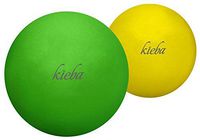 Kieba Massage Lacrosse Balls for Myofascial Release, Trigger Point Therapy, Muscle Knots, and Yoga Therapy. Set of 2 Firm Balls (Green and Yellow)