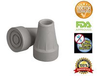 Heavy Duty Crutch Tips 7/8 Inch, Rubber Crutch Tips Replacement Crutch Parts, Heavy Duty Super Crutch Tips No-slip, Replacement Parts For Crutches Aluminum Wooden Guardian Crutch Tips 7/8, Large, Gray