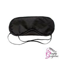 Simply Gorgeous Black Luxury Sleep Sleeping Eye Mask Blindfold - X 10