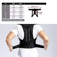 ZHANGFL Adjustable Adult Corset， Back Posture Corrector Therapy Shoulder Lumbar Brace Spine Support Belt， Posture Correction for Men Women (Size : XXXL)