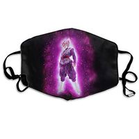 Mouth Cover - Black Goku Dragon Ball Unisex Dustproof Earloop Washable Face Shield Mouth Cover