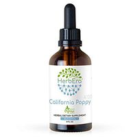 California Poppy A120 Alcohol Herbal Extract Tincture, Super-Concentrated Organic (California Poppy Herb and Flower (Eschscholzia Californica), Valerian Root (Valeriana Officinalis)) (4 fl oz)