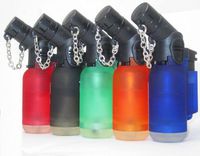 100 Pack 45 Degree Angle Jet Flame Butane Torch Lighter Refillable Windproof