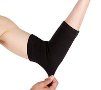 Arm & Elbow High Compression Sleeve: Self Warming Arthritis & Tendonitis Joint Pain Relief - Athletic Weight Lifting, Baseball, Basketball, Tennis & Golfers Brace: Black Women Large(1 Pair)