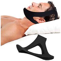 Strap Adjustable Comfortable Natural Straps Advanced Solution Anti Snore Device for Man Woman Kids (Color : Black)