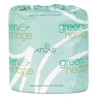 Atlas Paper Mills Green Heritage Toilet Tissue, Individually Wrapped, 2-ply, 400/roll