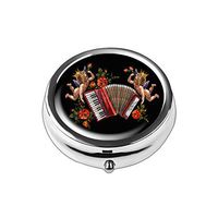 Pill Box - Lizimandu Compact 3 Compartment Medicine Case, Pill Box for Pocket or Purse (1-Organ)