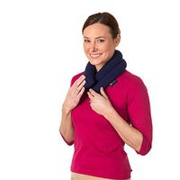 Sunny Bay Extra Long Neck Heating Wrap, Heat Therapy Pad for Sore Neck Shoulder Muscle Pain Relief | Thermal, Reusable, Non Electric, Hot Pack Pads or Cold Compress, Navy Blue, Lavender-Scented