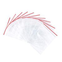 Pandahall 200pcs OPP Cellophane Rectangle Resealable Transparent Clear Plastic Poly Zip Lock Top Seal Closure Bags Bakery Candy Soap Cookie Jelly Chocolate Package 7x5cm 2.76x1.97 inch