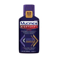 MUCINEX Nightshift Sinus 6 fl. oz. Relieves Fever, Sore Throat, Runny Nose, Sneezing, Nasal Congestion, and Controls Cough