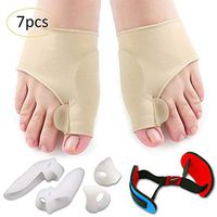 Bunion Corrector Bunion Relief Sleeve Bunion Pads, 7PCS Toe Straightener Splint Kit Treat Pain in Hallux Valgus, Tailors Bunion