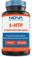 Nova Nutritions 5-HTP 100 mg 120 Capsules - Promotes Positive Mood & Restful Sleep