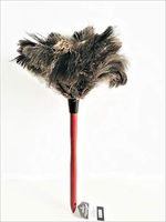 AAYU Brand Premium Professional 18" Feather Duster | Natural Duster for Cleaning and Feather Moping | Genuine Ostrich Feather Duster with Wooden Handle | Eco-Friendly | Easy to Clean and Reuse (45 cm)