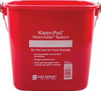 Carlisle KP196RD Kleen-Pail Commercial Cleaning Bucket, 6 Quart, Red