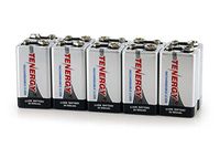 Combo: 10pcs Tenergy 9V 600mAh Li-ion Rechargeable Batteries
