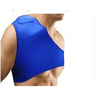 RemedyHealth Breathable Light Weight Magnetic Shoulder Support Brace Unisex Sports Compression Brace Strap Wrap Belt for Rotator Cuff Injury Prevention and Recovery (Blue)
