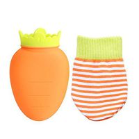 Carrot Water-Filled Warmer Bag for Heating Belly Warmer Explosion-Proof Silicone Hand Warmer-Yellow Carrot