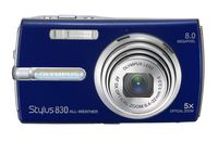 Olympus Stylus 830 8MP Digital Camera with Dual Image Stabilized 5x Optical Zoom (Blue)