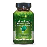 Irwin Naturals Vision Sharp Multi-Nutrient Eye Health with Lutein, Bilberry & Omega-3s - 42 Liquid Softgels