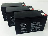 Panasonic LC-R129 12V, 9Ah Lead Acid Replacement Battery- SPS Brand (3 Pack)