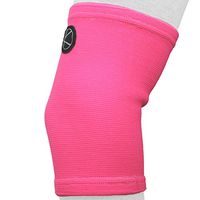 Kids Knee Sleeve for Sports & Kids Knee Brace for Osgood-Schlatter- Best Knee Support for Girls, Boys, Football, Pain, Basketball, Tendonitis, Dance, Gymnastics, Arthritis, ACL, MCL, LCL (Neon Pink)