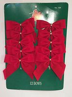 Pack of 10 Red Seasonal Bows