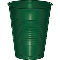 Club Pack of 240 Hunter Green Disposable Plastic Drinking Party Tumbler Cups 16 oz.