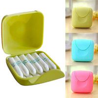 1pc Women Tampons Storage Box Travel Outdoor Portable Holder Tool Set Random Color