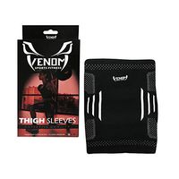 Venom Thigh Compression Sleeves for Men and Women, (Pair), Breathable Support Brace for Hamstrings, Groin and Quad Muscles, Injury Recovery and Pain Relief- (Medium)