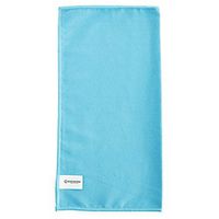 STAPLES Brighton 24300448 Glass Blue Suede Cleaning Microfiber Cloths 16-Inch W x 16-Inch L Pack of 12