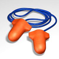 AmazonBasics Soft Foam High Visibility T Shape Corded Ear Plugs, 500-Pair