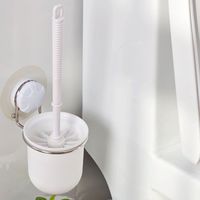 Garbath Suction Cup Toilet Brush Holder, White, 260004