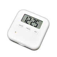 U-Trak Pill Box Alarm Pill Organizer Mini Portable Daily Pill Case with Digital Alarm Clock Reminder for Pills/Vitamin/Supplements Travel Outdoor 4 Compartments Black