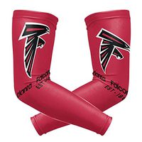 Atlanta Falcons Cooling Arm Sleeve (Pair) - Elbow Brace Support Sun UV Protection for Men & Women - Sports Sleeves for Basketball Baseball Softball Volleyball