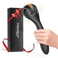 Handheld Massager Roller Vibrating, Acvioo Double-Ended 10 Vibration Modes Ergonomic Waterproof Full Body Muscle Massage for Foot Hand Neck Back, Deep Tissue Sports Therapy (Black)