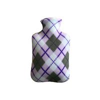 biliten 2000ML Premium Classic Hot Water Bottle Cover Hot Water Bag Single-Faced Velvet Cover (only Hot Water Bottle Cover, No Hot Water Bottle)