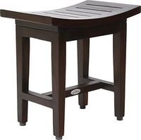 AquaTeak Patented 18" Maluku Lotus Mocha Teak Shower Bench