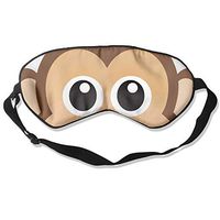 QQMIMIG Novelty Cute Monkey Face Unisex Sleep Mask Blinder Shade Eye Mask Eyeshade for Travel,Home,Hotel,Plane