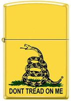 American Gadsden Flag"Dont Tread on Me" Yellow Zippo Lighter …
