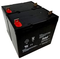 2 Pack 12v 50ah Replaces 55ah SLA AGM Battery by Casil for TSI Power XUPS 600-6969 Brand