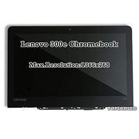Replacement 11.6" 1366x768 HD LCD Screen LED Display Touch Panel with Bezel Frame Assembly For Lenovo 300e Chromebook Type 81H0