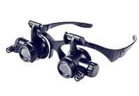 Uhrenreparatur Lupe mit Lupe Binokular Lupe Schmuck Licht, 2,5X, 4X, 6X, 8X, 10X, 15X, 20X, 25X