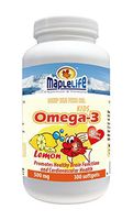 MapleLife Omega-3 18/12 Deep Sea Fish Oil Softgels, 500mg, Lemon Flavour for Brain and Heart Health -- 100 Softgels