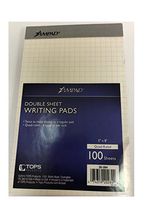 Ampad, 20-284 Double Sheet Writing Pad 5" x 8" Quad Ruled 100 Sheets 2 units per sale